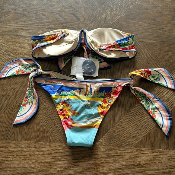 Zimmerman Alight Scarf Tie Two Piece Swimsuit, Size 3 US 10, BRAND NEW,$390 - Picture 9 of 10